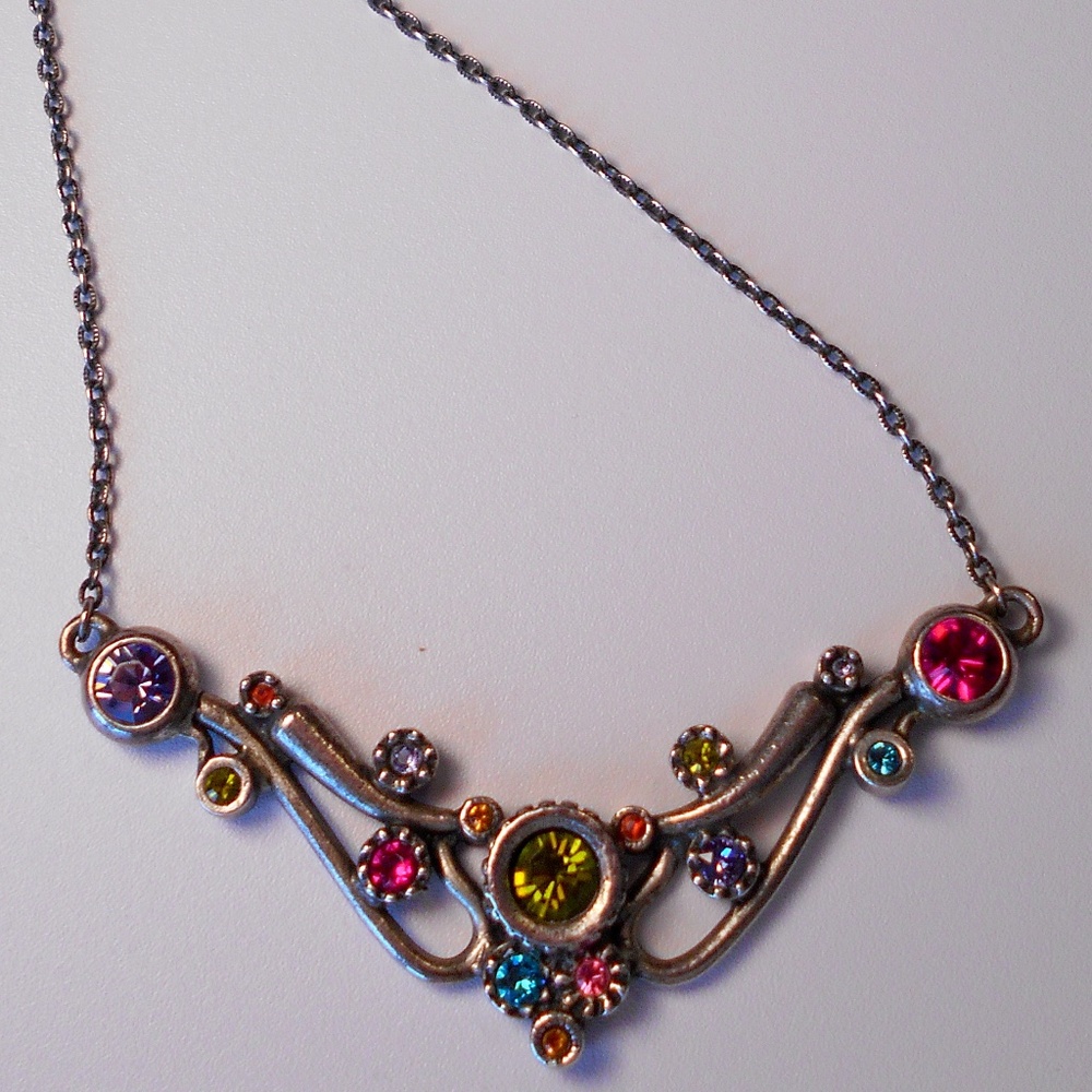 Patricia Locke Jewelry colorful crystal necklace